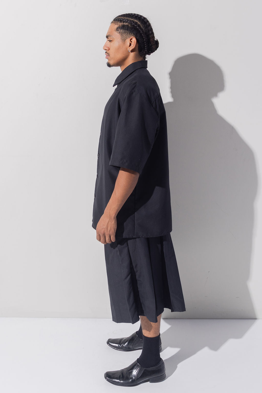 SHORT SLEEVE SHIRT - BLACK