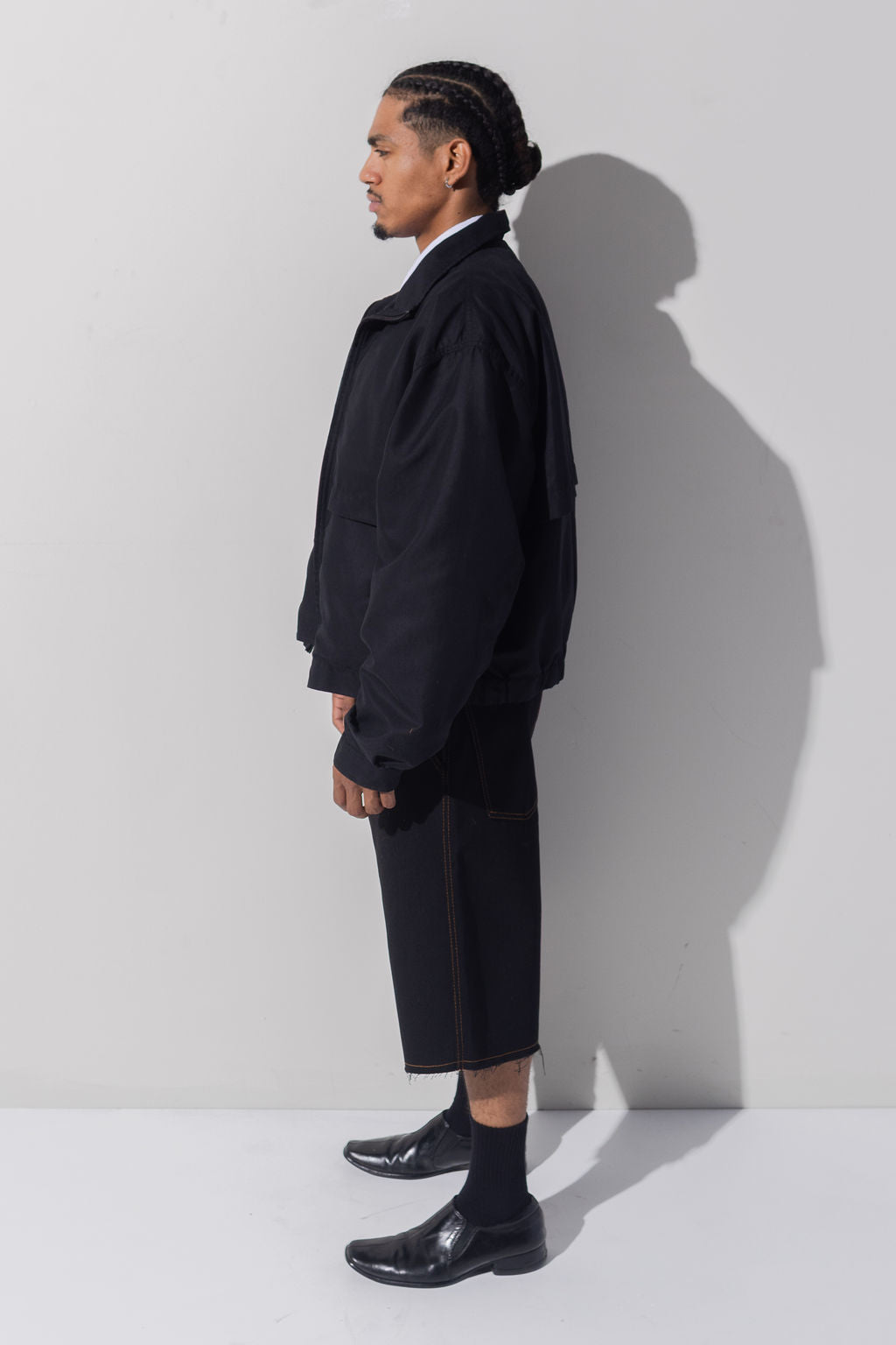 RIPPED SHORT - BLACK