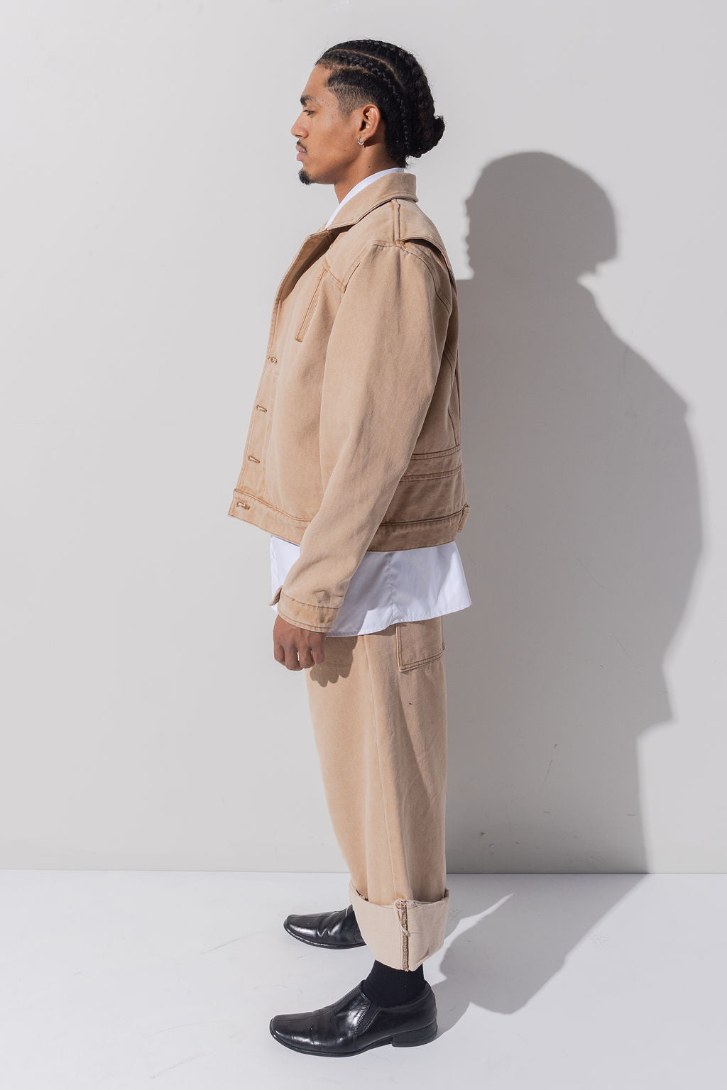 CROPPED PANTS - KAKI