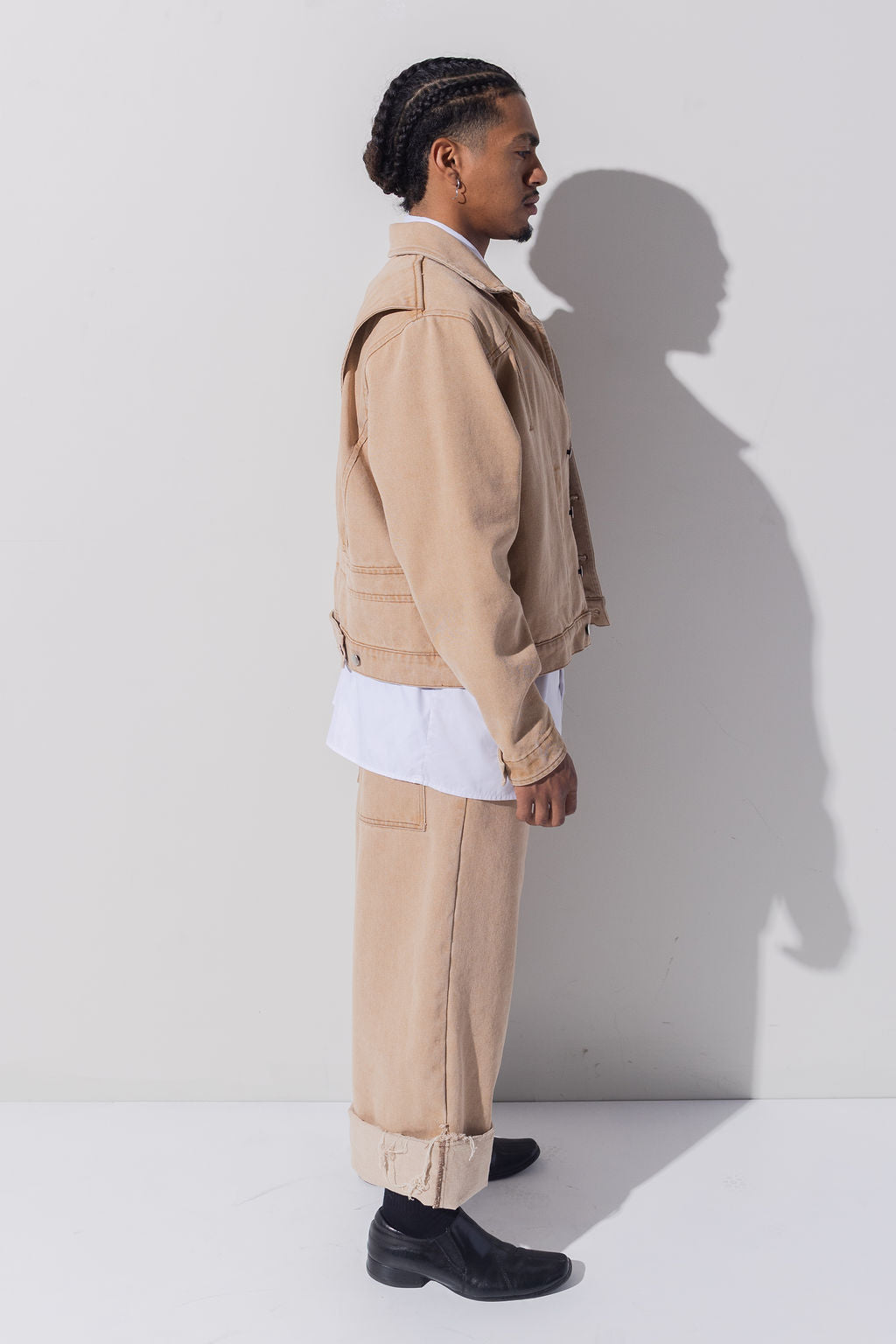 CROPPED PANTS - KAKI