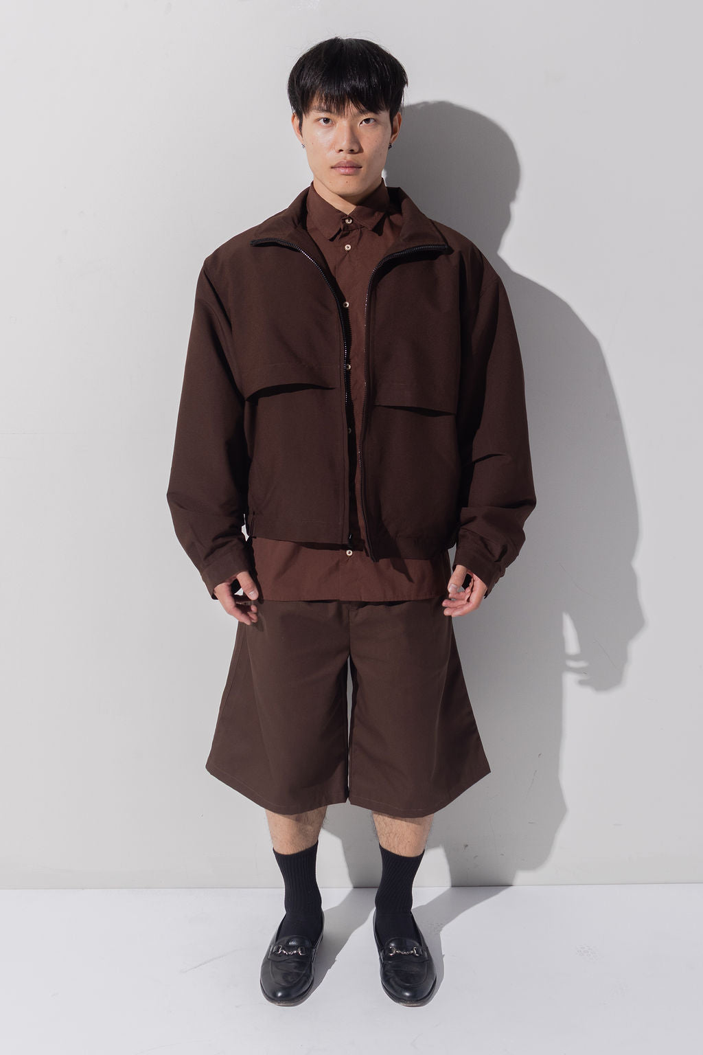 BOMBER JACKET - BROWN