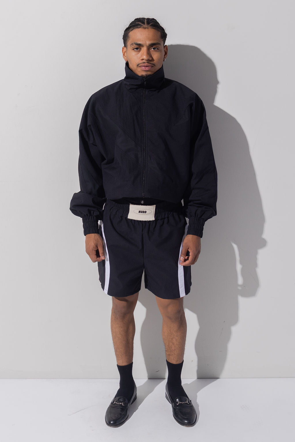 SCRATCHED JACKET - BLACK