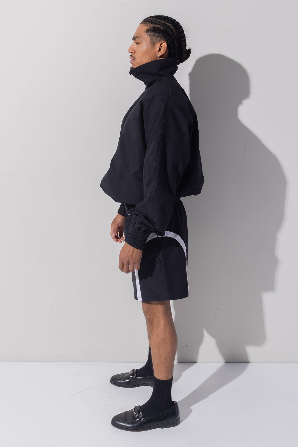 SCRATCHED JACKET - BLACK