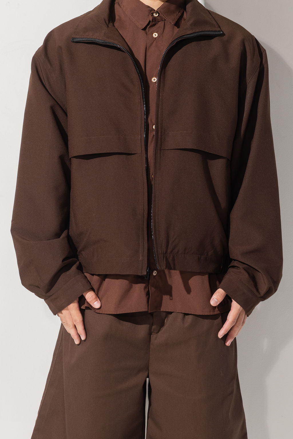 BOMBER JACKET - BROWN