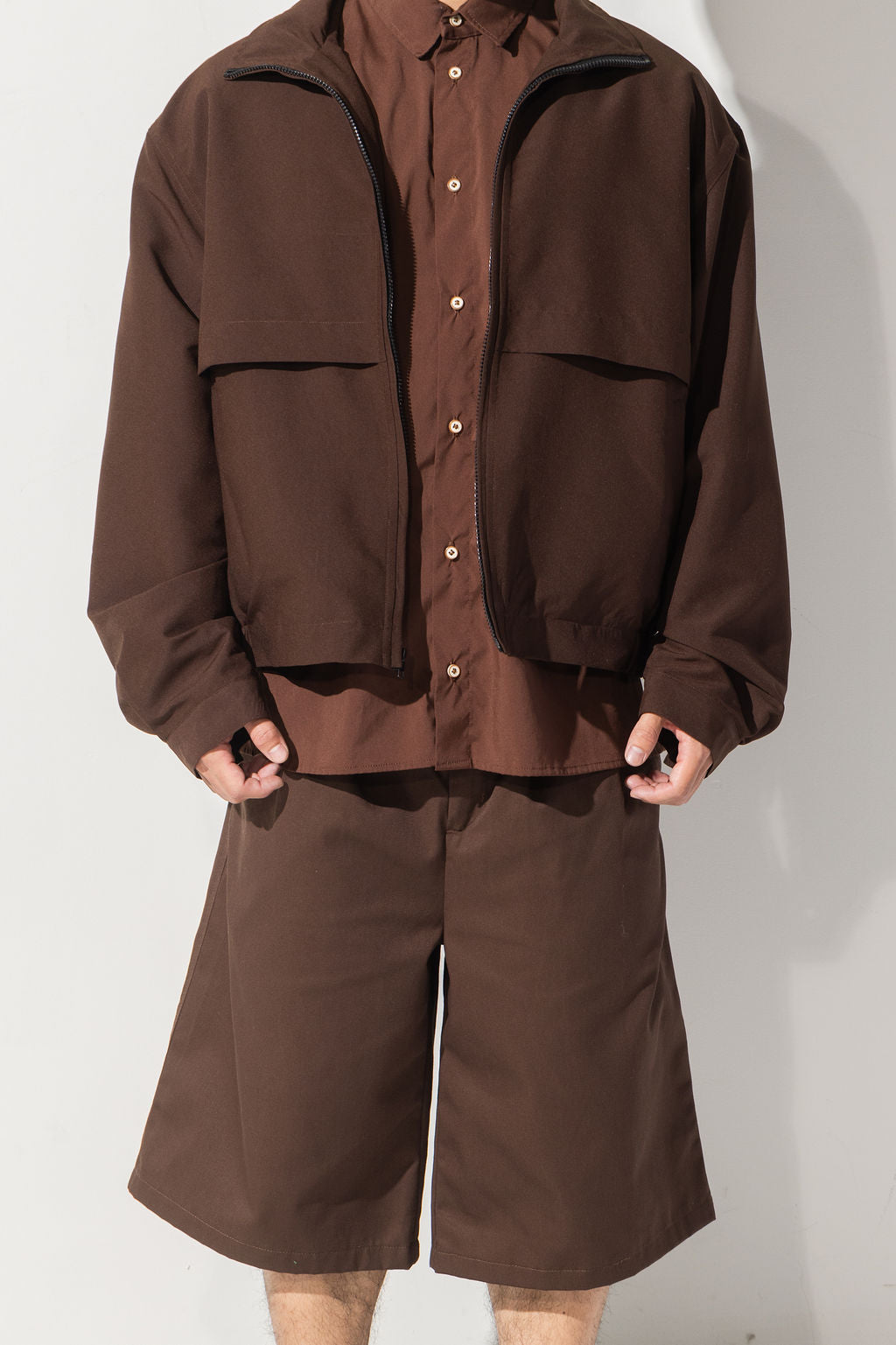 BOMBER JACKET - BROWN