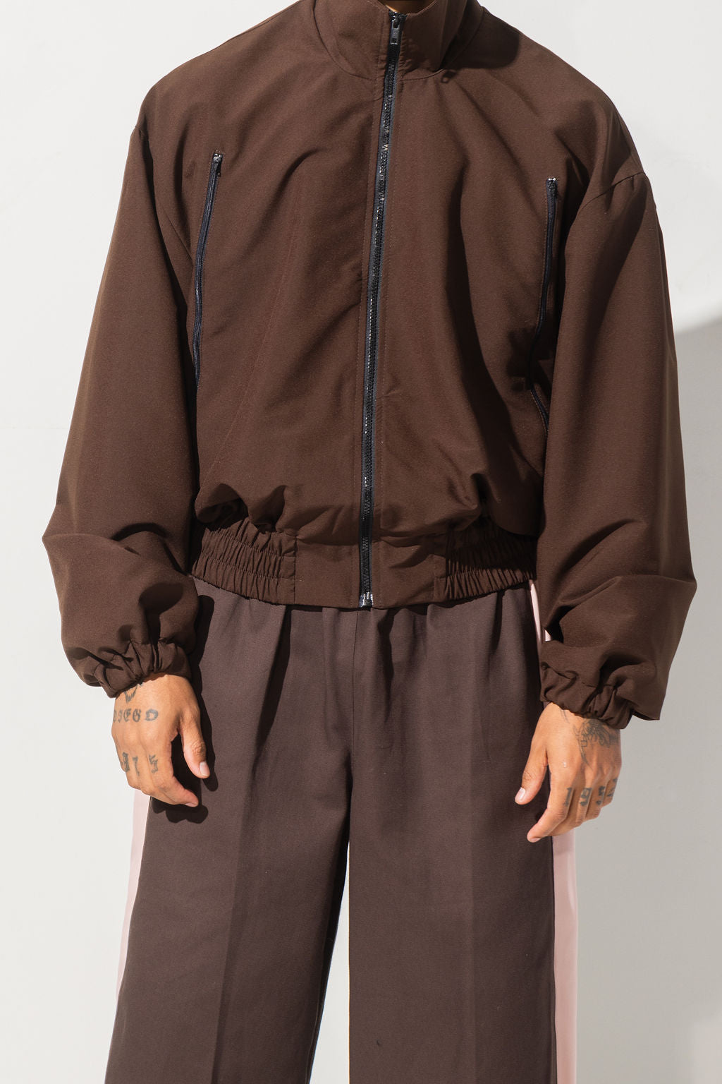 ZIPP JACKET - BROWN