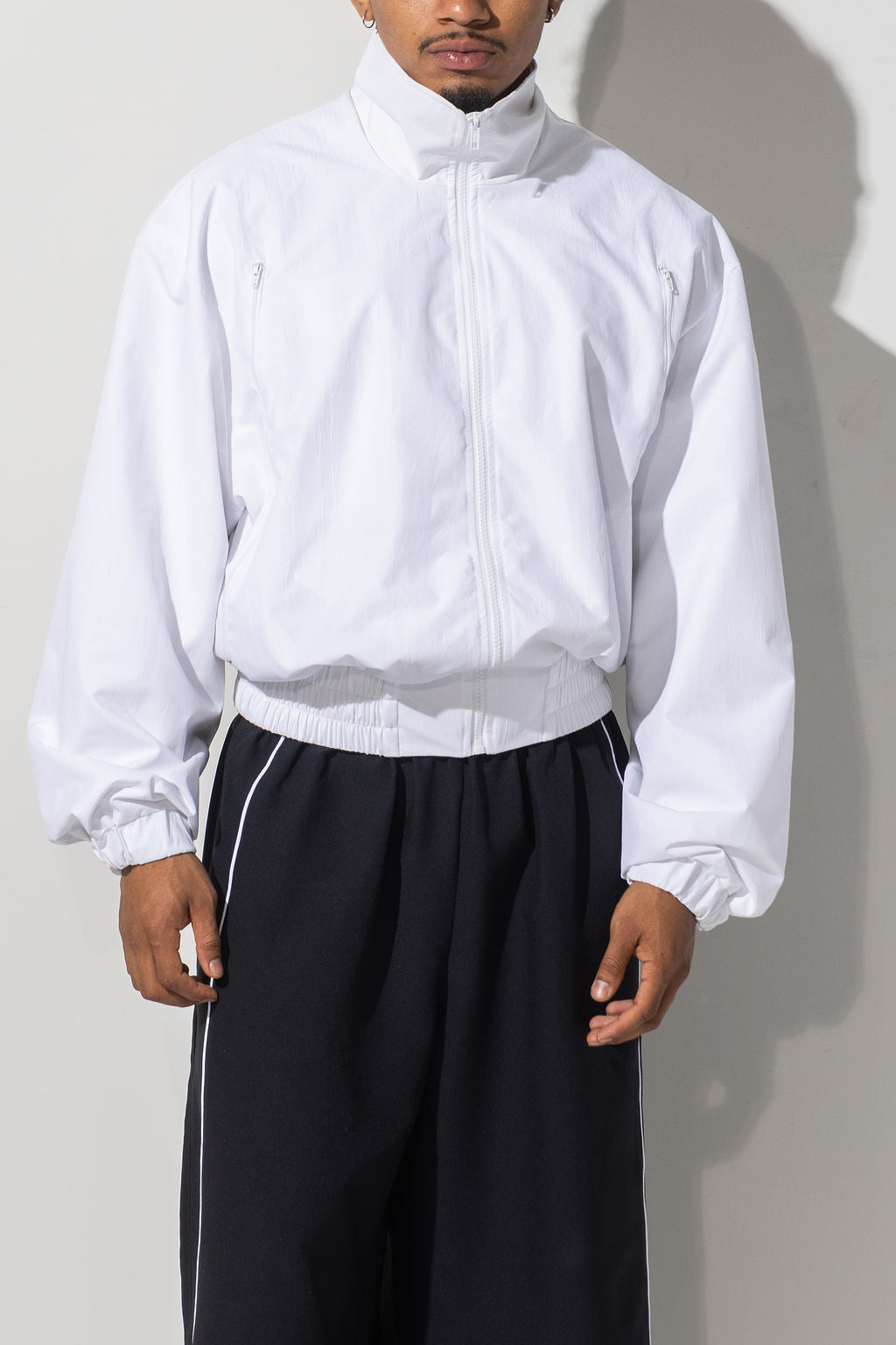ZIPP JACKET - WHITE – NUDDLAB