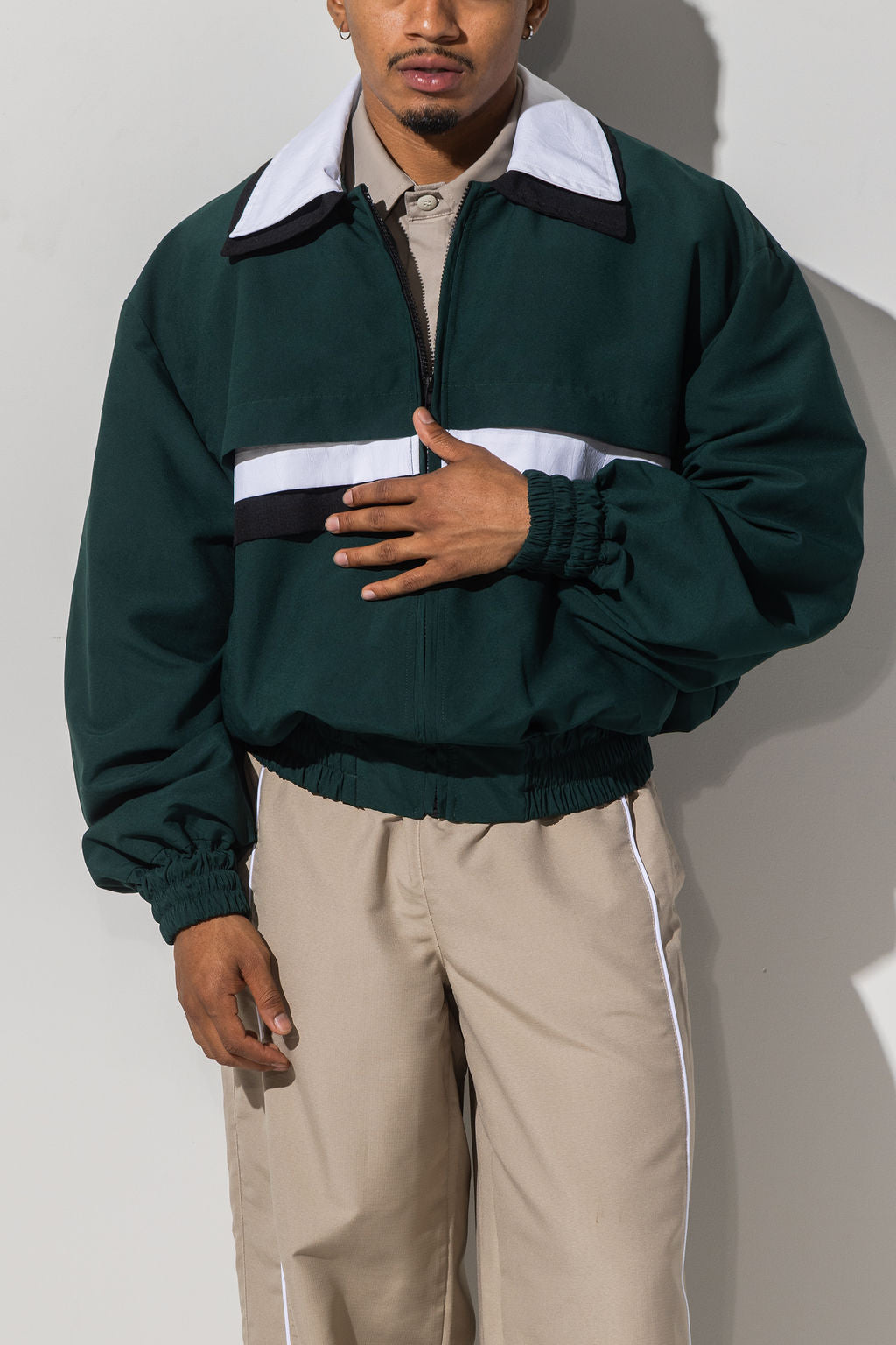 TRIPLE BOMBER JACKET - GREEN