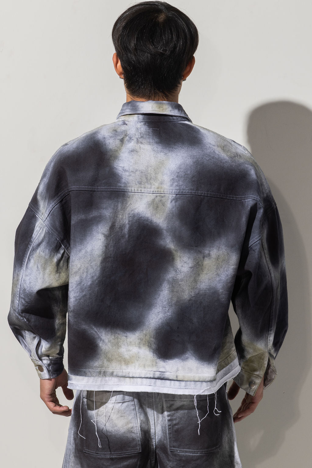 TEXAS JACKET - WHITE AND BLACK WASHED