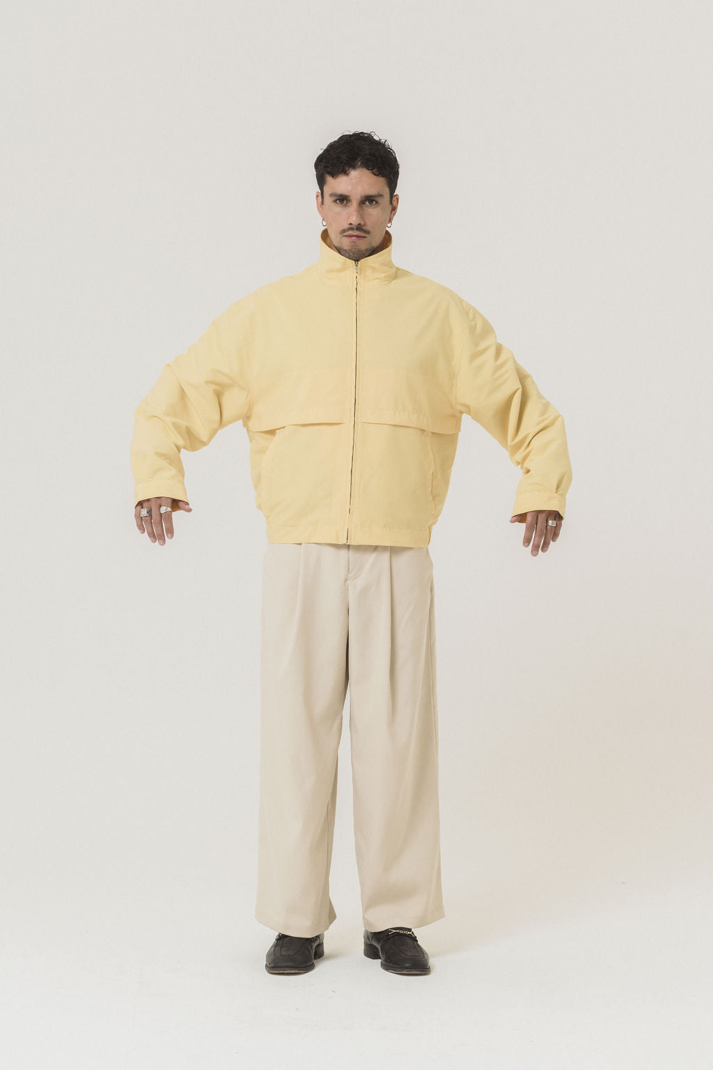BOMBER JACKET (LIGHT YELLOW) – NUDDLAB