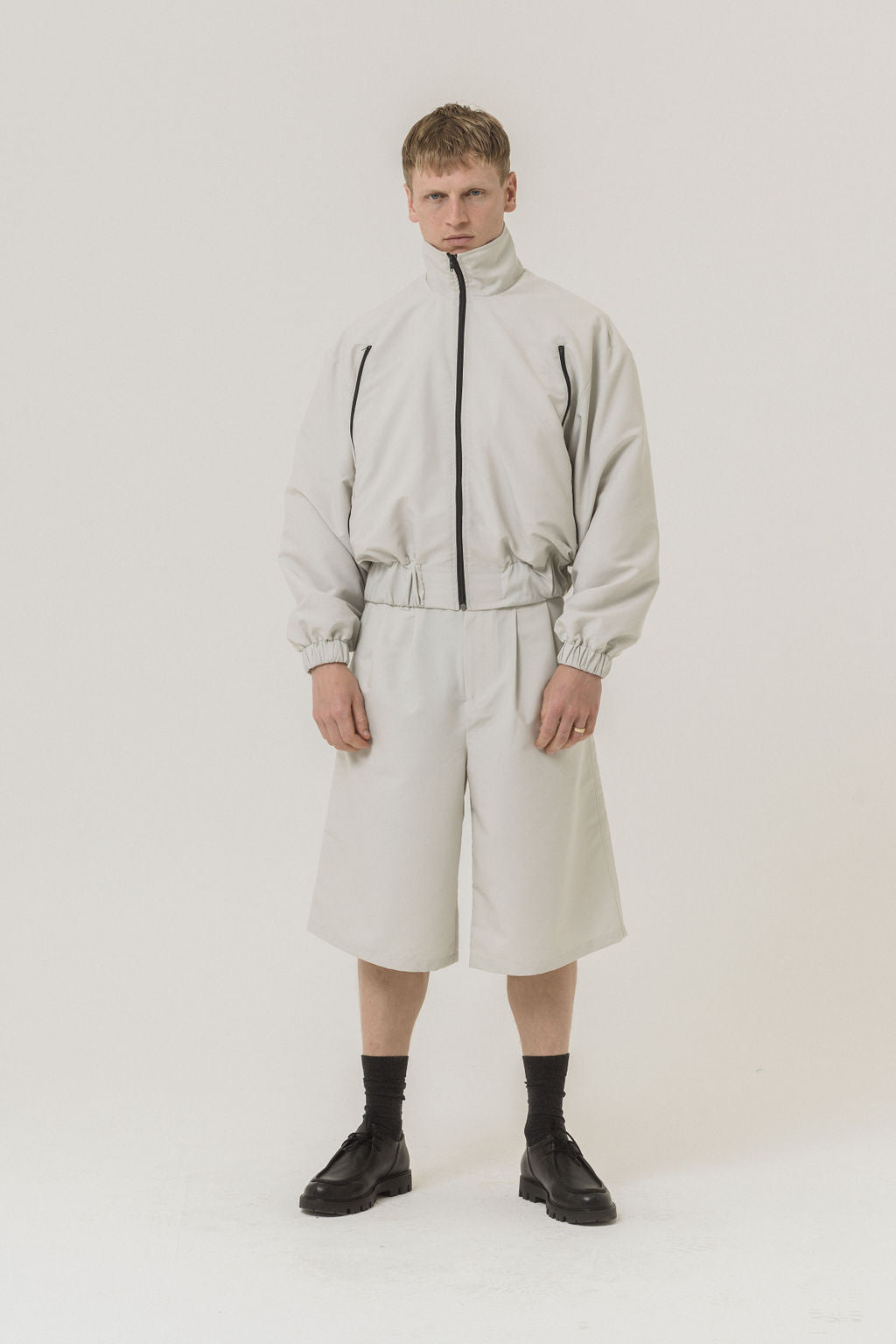 ZIPP BOMBER JACKET (PEARL)